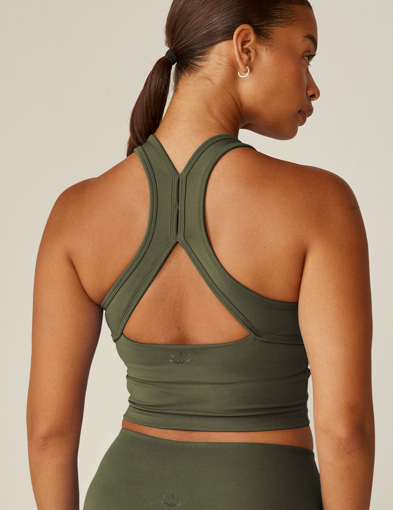 Powerbeyond Strive Cropped Tank Olive