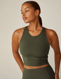 Powerbeyond Strive Cropped Tank Olive